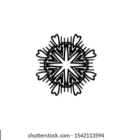 flower logo, vector of sparkle insignia, beauty icon of luxury jewel, symbol of crystal, emblem of crown, best for spa, hotel, business, company, and wedding template