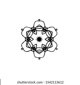flower logo, vector of sparkle insignia, beauty icon of luxury jewel, symbol of crystal, emblem of crown, best for spa, hotel, business, company, and wedding template