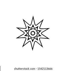 flower logo, vector of sparkle insignia, beauty icon of luxury jewel, symbol of crystal, emblem of crown, best for spa, hotel, business, company, and wedding template