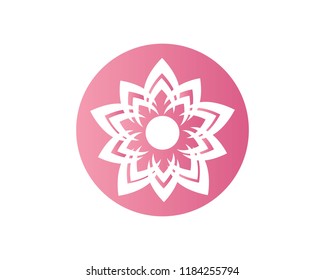 Flower logo vector template