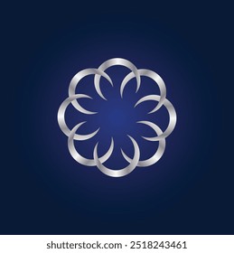 Un logo de flores para tu marca de lujo. La flor añadiría la sensación de crecimiento floreciente a la marca junto con la visión aguda en los extremos del pétalo.