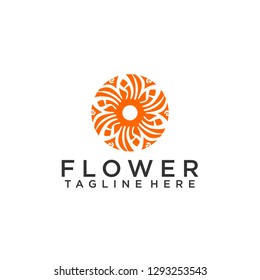 Flower Logos, Simple and Clean Flower Logo Design Template