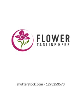 Flower Logos, Simple and Clean Flower Logo Design Template