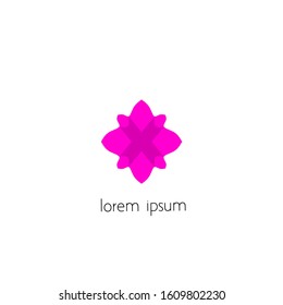 flower logos, vector flower icons with a simple concept.