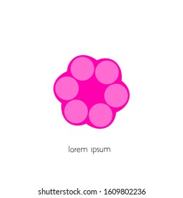 flower logos, vector flower icons with a simple concept.