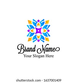 flower logos with vibrant themes perfect for fashion, beauty, spa, cosmetic, business and other logos