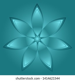 Flower lotus for decoration. Vector illustration.