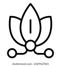 Flower lotus icon outline vector. Room meditate. Relax yoga