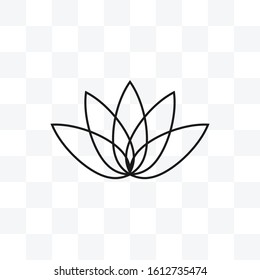 Flower, lotus icon. Vector illustration, flat design.