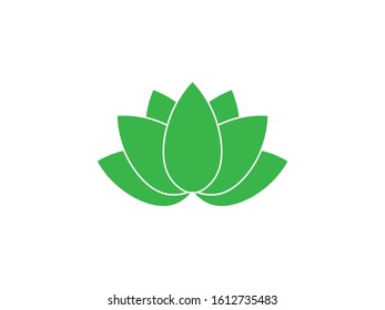 Flower, lotus icon. Vector illustration, flat design.