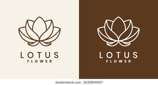 Flower lotus logo, Beauty or spa logo template