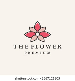 Flower lotus logo design, Beauty or spa logo template