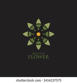 Flower lotus logo design vector template