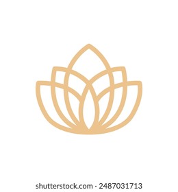 Flower Lotus Logo Vector Illustration