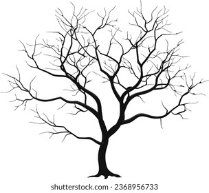 La silueta del árbol de amor de las flores. Ilustración del vector