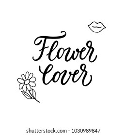 Flower lover! Modern calligraphy and feminine hand drawn icons.