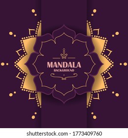 Flower luxury mandala background arabesque