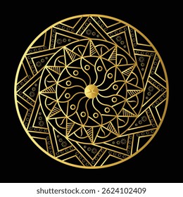 Fondo de mandala de lujo de flores estilo arabesco