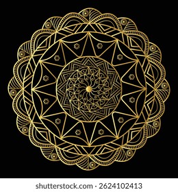 Estilo arabesco de fundo mandala de luxo de flores