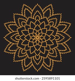 Flower Luxury mandala background with golden arabesque pattern Arabic Islamic east style. Ramadan Style Decorative mandala. Mandala for print, poster, cover, brochure, flyer, banner