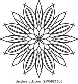 Flower Luxury mandala background with golden arabesque pattern Arabic Islamic east style. Ramadan Style Decorative mandala. Mandala for print, poster, cover, brochure, flyer, banner