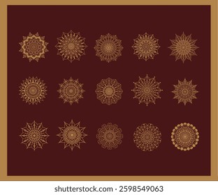 Flower Luxury mandala background with golden arabesque pattern Arabic Islamic east style. Ramadan Style Decorative mandala. Mandala for print, poster, cover, brochure, flyer, banner