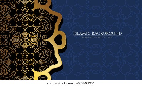 Flower Luxury mandala background with golden arabesque pattern Arabic Islamic east style. Ramadan Style Decorative mandala. Mandala for print, poster, cover, brochure, flyer, banner