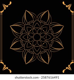 Flower Luxury mandala ramadan Style Decorative mandala.