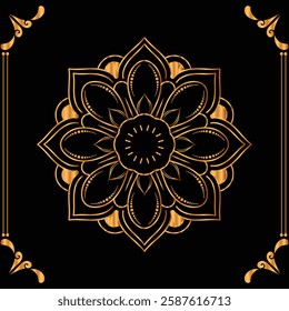 Flower Luxury mandala ramadan Style Decorative mandala.