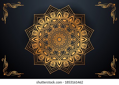 Flower luxury ornamental mandala vector