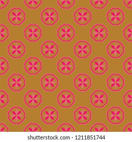 Flower magic abstract background multicolored geometric pattern seamless nature.