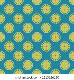 Flower magic abstract background multicolored geometric pattern seamless nature.