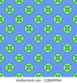 Flower magic abstract background multicolored geometric pattern seamless nature.