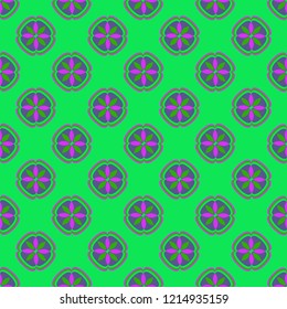 Flower magical abstract background multicolored geometric pattern seamless nature.
