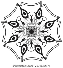 Flower mandala arts, Mandala design, Vector Arts