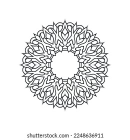 Flower Mandala background design vector illustration