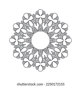 Flower Mandala ilustración vectorial de diseño de fondo