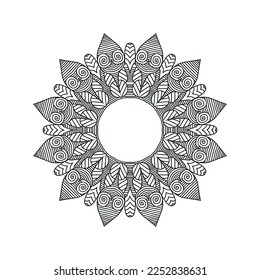 Flower Mandala background design vector illustration