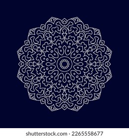 Flower Mandala ilustración vectorial de diseño de fondo