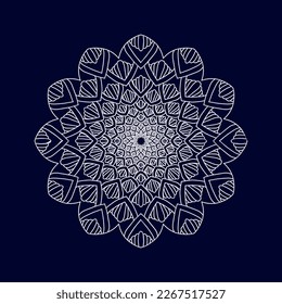 Flower Mandala background design vector illustration