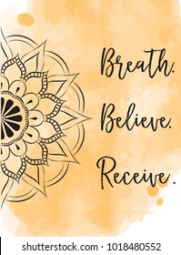 flower mandala background, illustration in vector format
