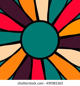 Flower mandala for cards, prints, textile and coloring books.