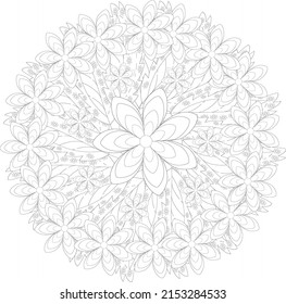 Flor Mandala Colores Página Flor Mandala
