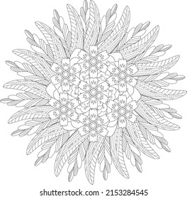 Flower Mandala Coloring Page Flower Mandala
