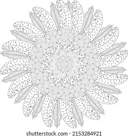 Flower Mandala Coloring Page Flower Mandala