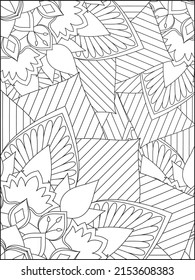 Flower Mandala Coloring Page ,Floral Mandala Coloring Page ,Pattern Mandala Coloring Page ,