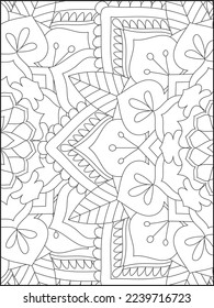 Flower Mandala Coloring Pages, Floral Mandala Coloring Page, Adult Coloring Pages, Coloring Book