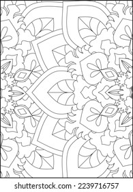 Flower Mandala Coloring Pages, Floral Mandala Coloring Page, Adult Coloring Pages, Coloring Book