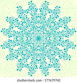 Flower Mandala. Decorative element for design. Vector illustration.