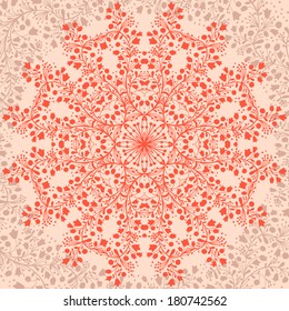 Flower Mandala. Decorative element for design. Vector illustration.